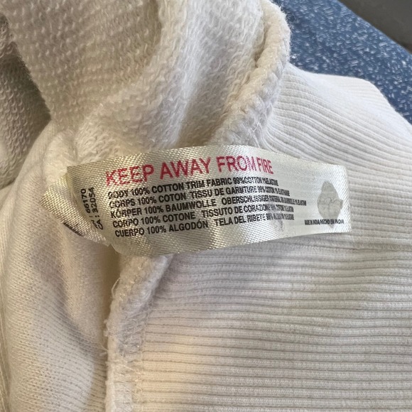 Daily Practice | Artsy Colorblock Mixed Material Casual Pullover Hoodie Size M - Picture 6 of 7